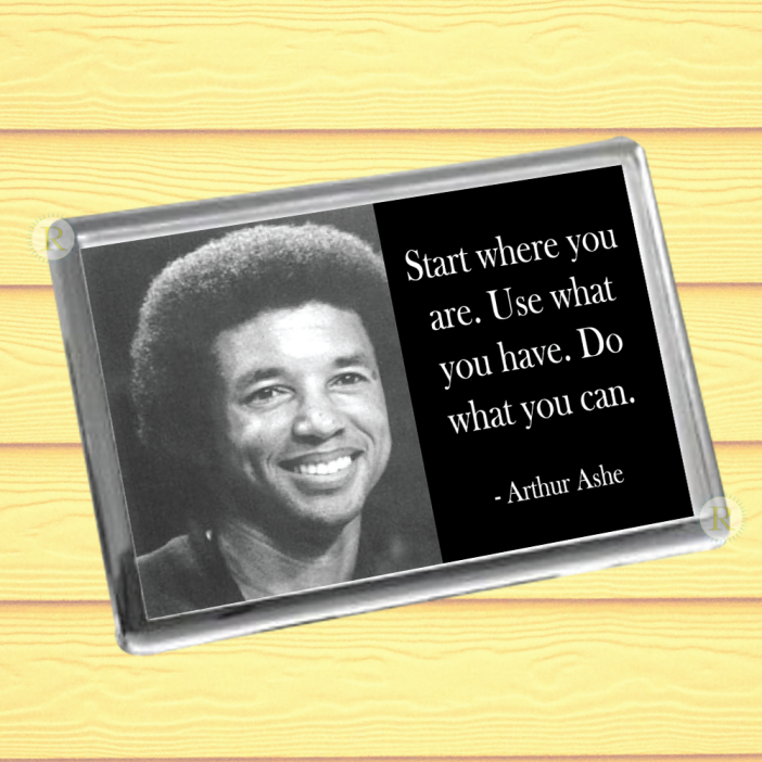 Arthur Ashe Fridge Magnet